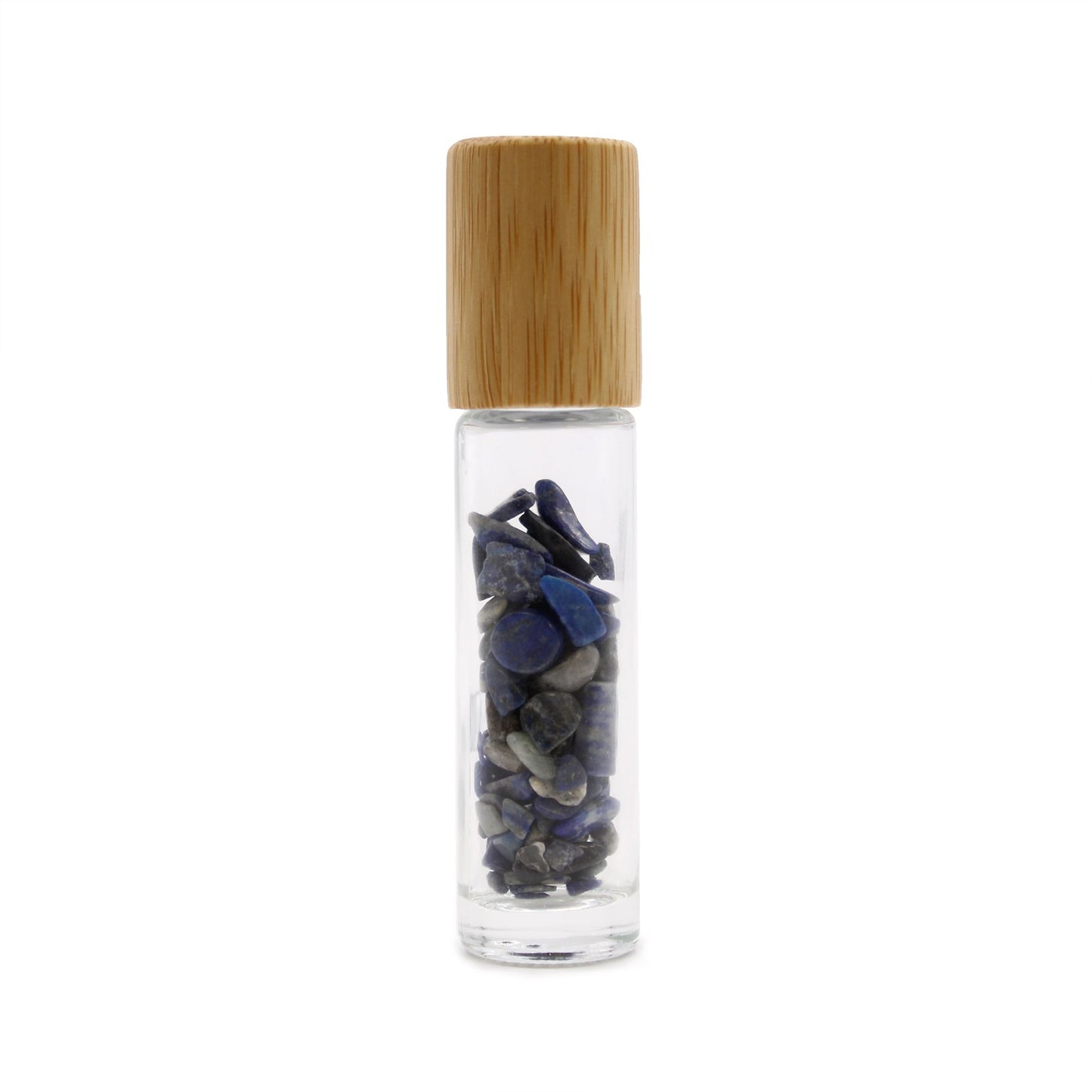 Roll-on à pierre naturelle — Sodalite · Bouchon bois