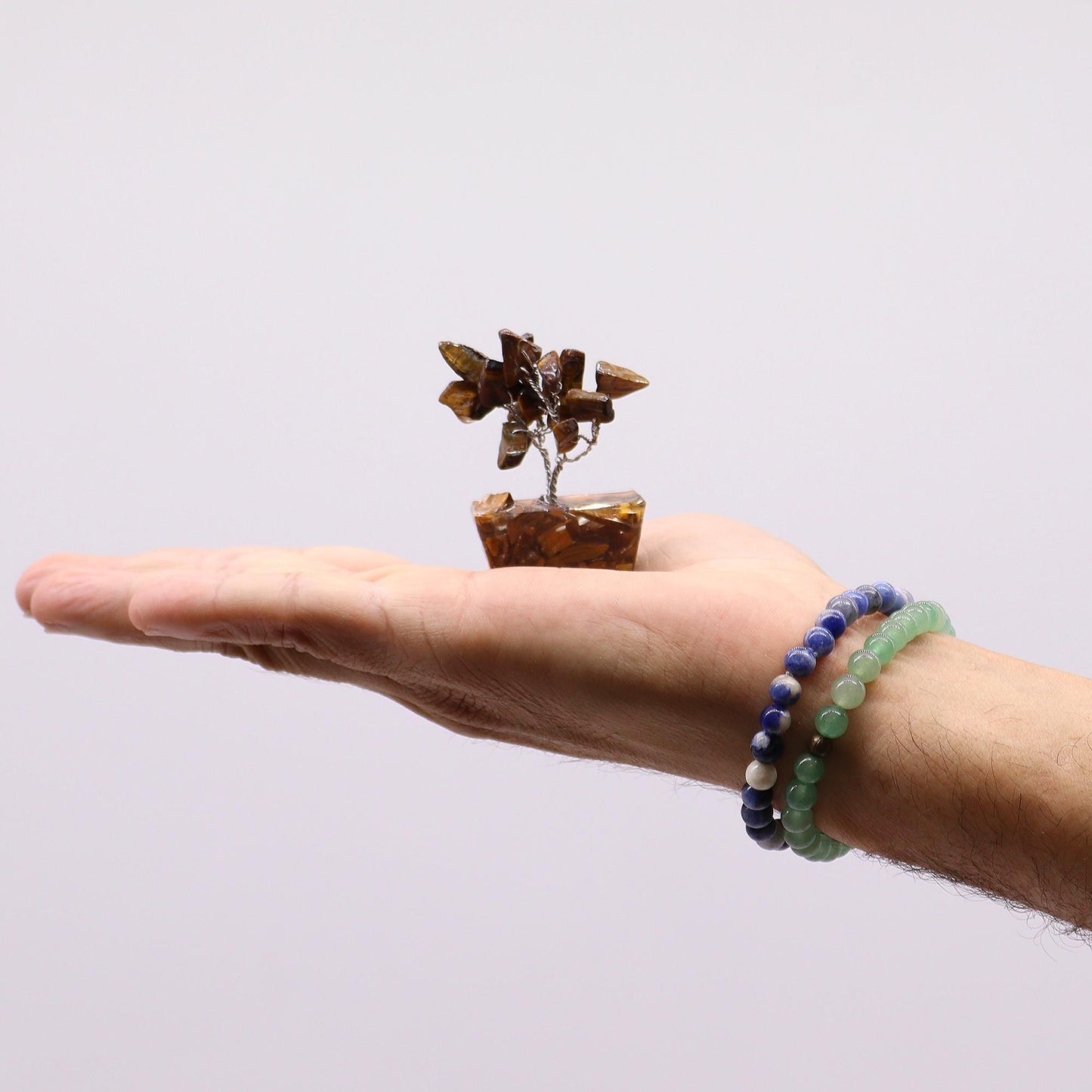 Mini arbres sur socle d’orgonite — Assortiment