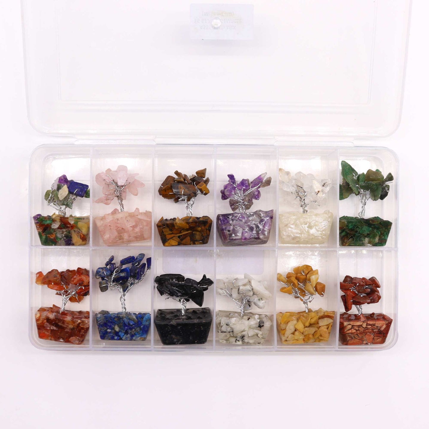 Mini arbres sur socle d’orgonite — Assortiment