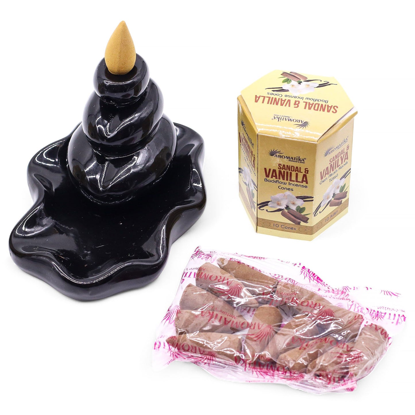 Encens à reflux masala — Santal & vanille