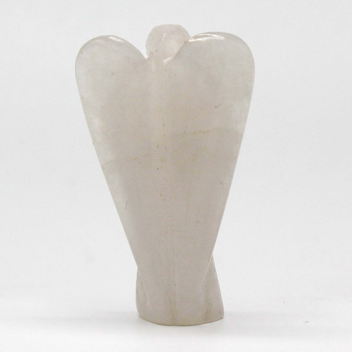 Ange sculpté main — Cristal de roche