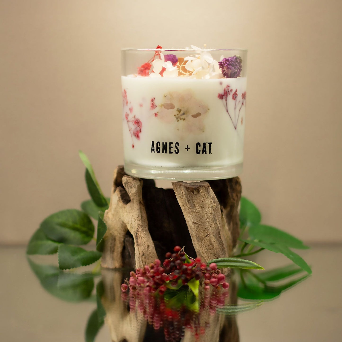 Bougie de cire de soja botanique — Roses of Sawrey
