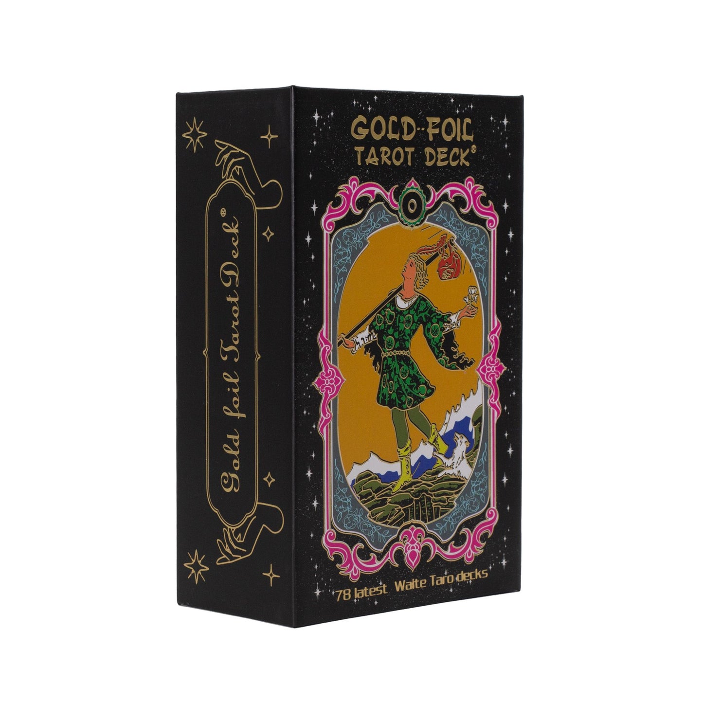 Jeu de cartes de tarot à feuille d’or