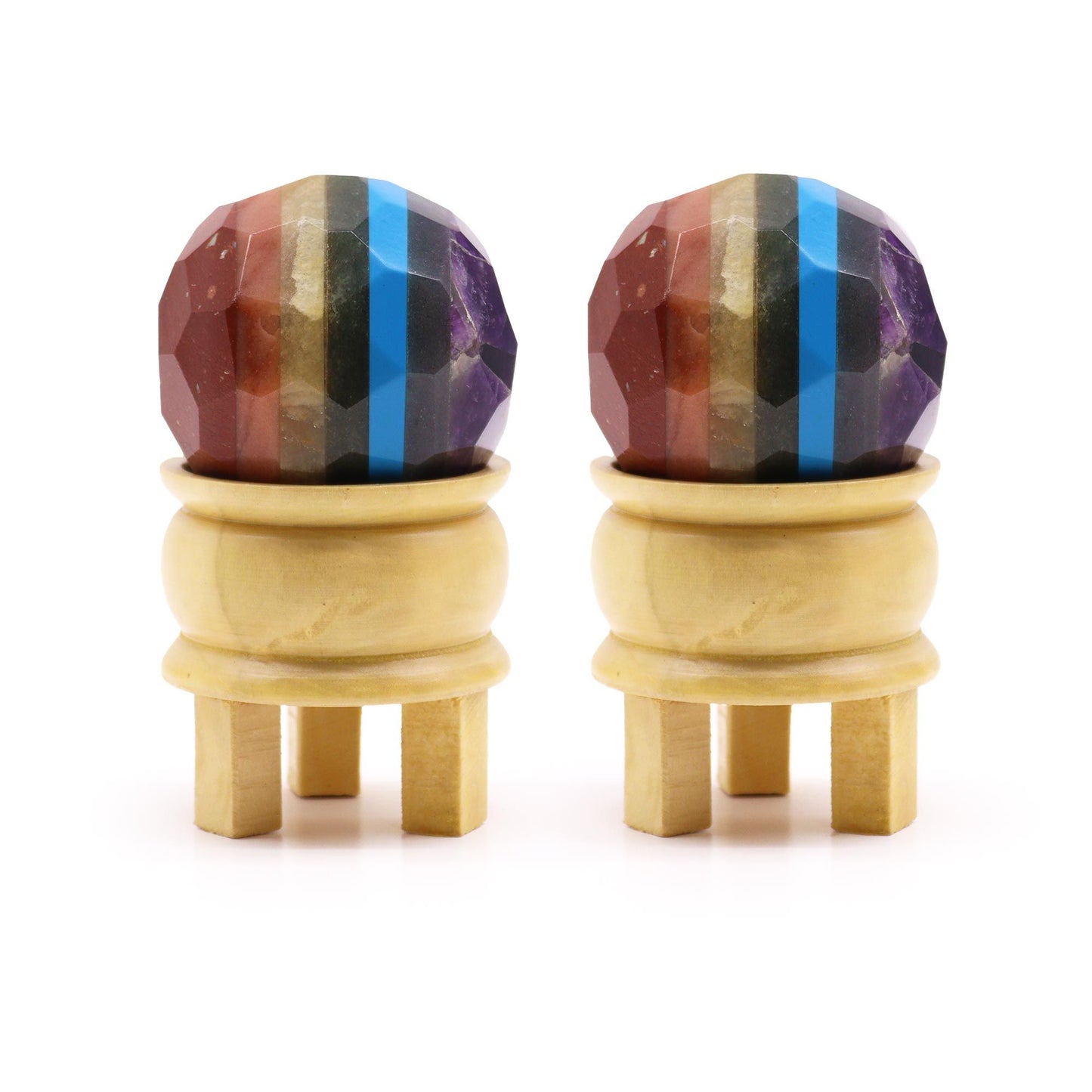 Sphère de soin sur socle — Sept chakras