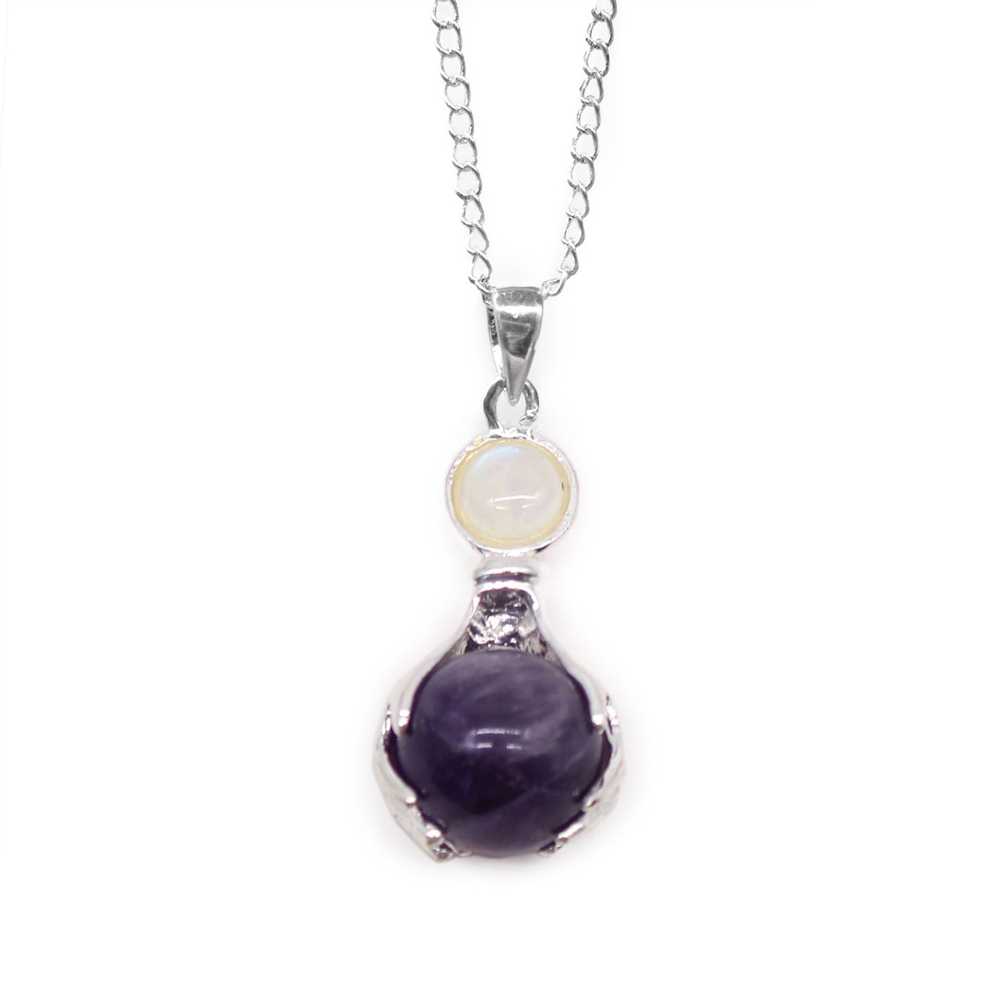 Pendentif mains de soin — Améthyste
