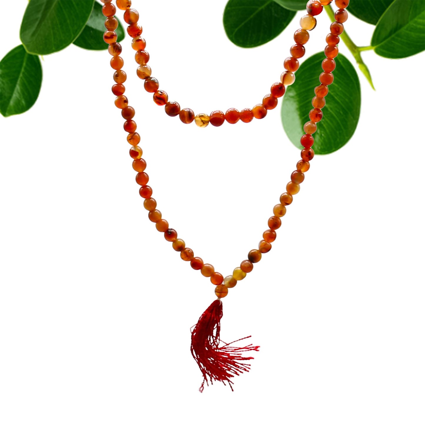Mala 108 perles — Cornaline