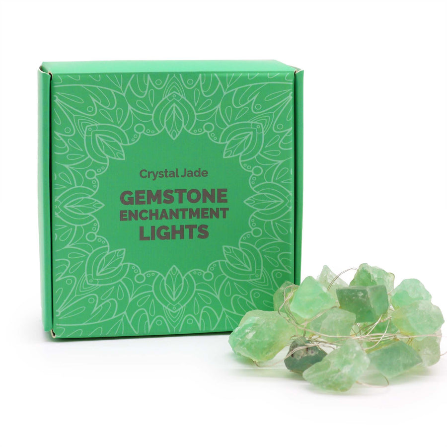 Guirlande lumineuse de gemmes — Jade cristal