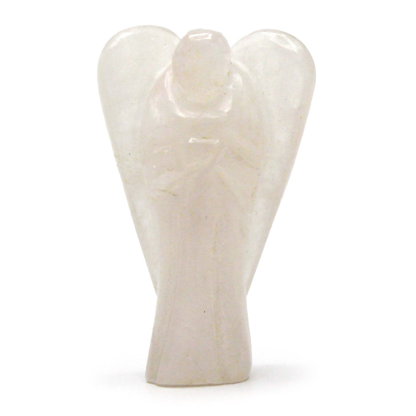 Ange sculpté main — Cristal de roche