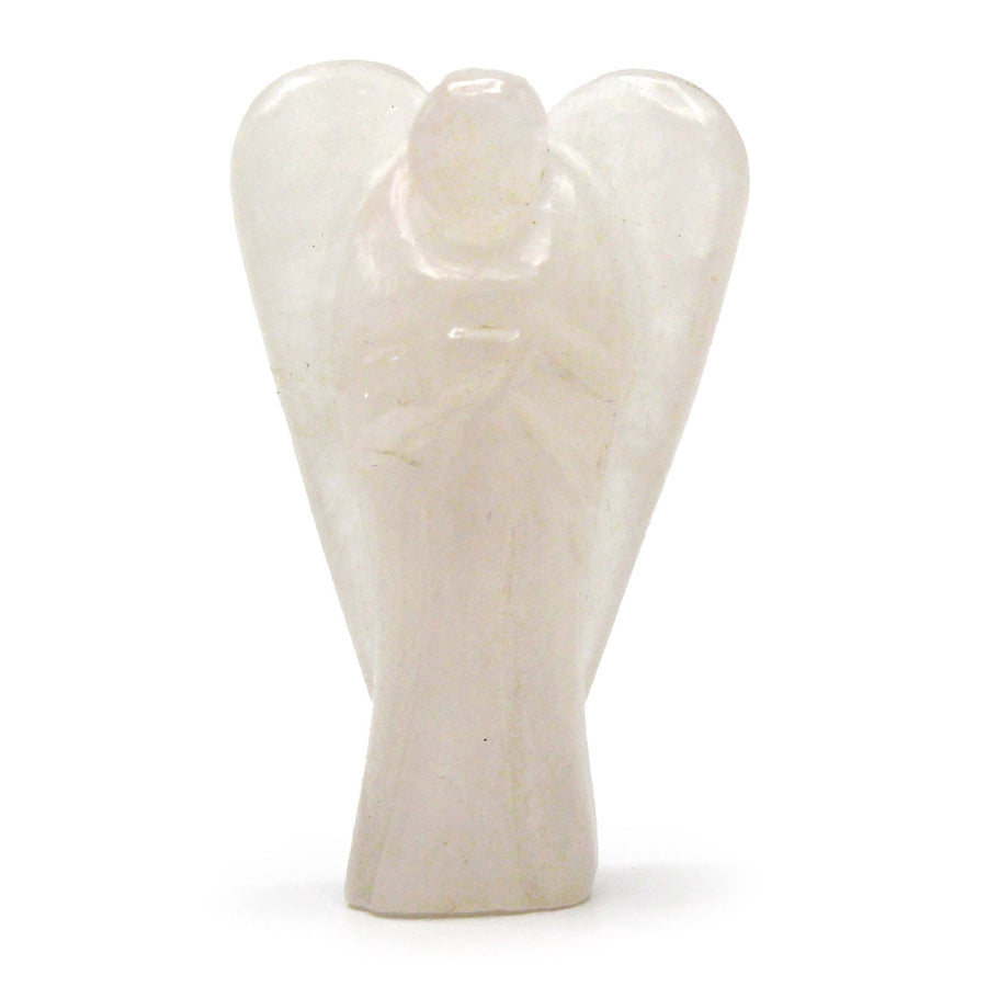 Ange sculpté main — Cristal de roche
