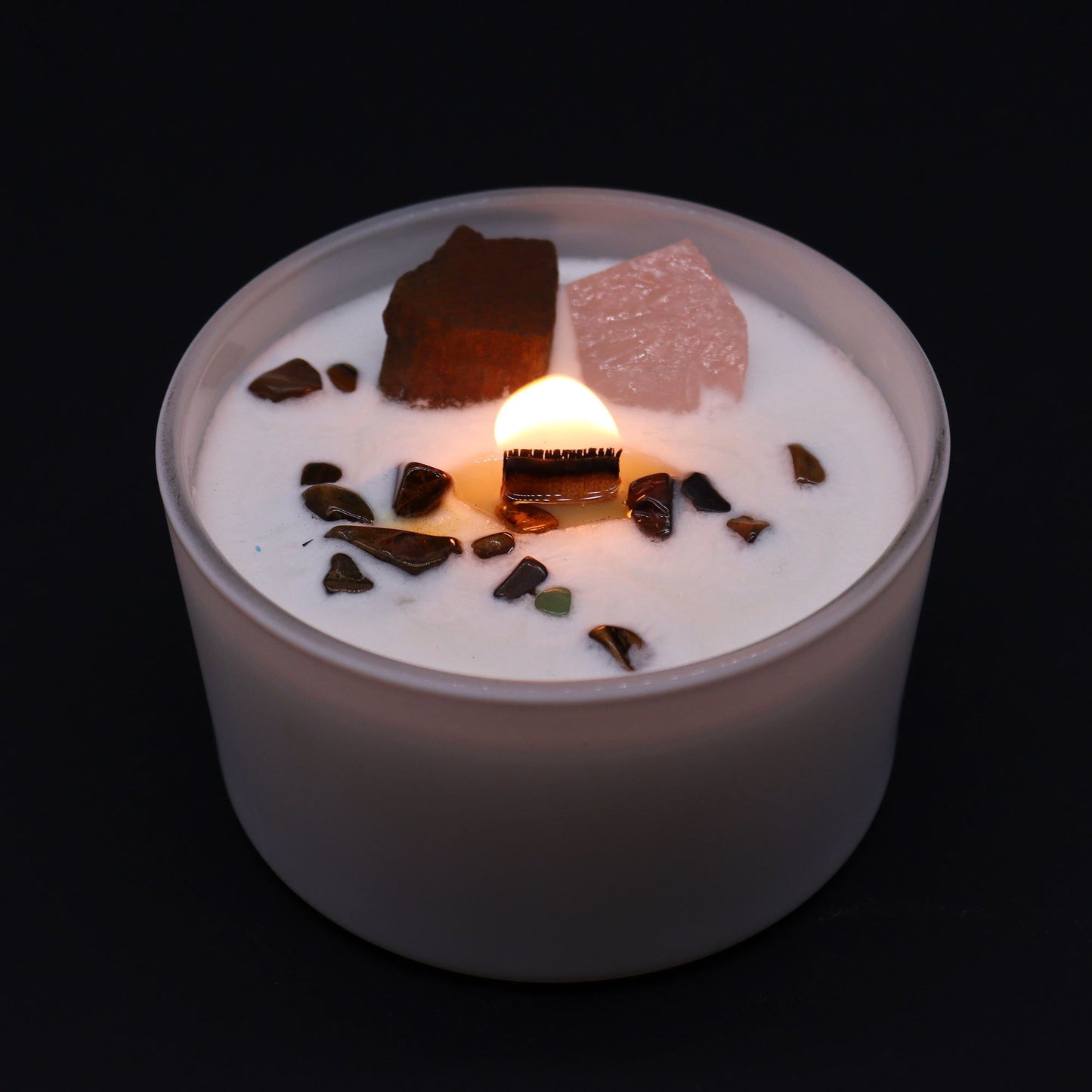 Bougies de cristal de chakra — Chakra sacré