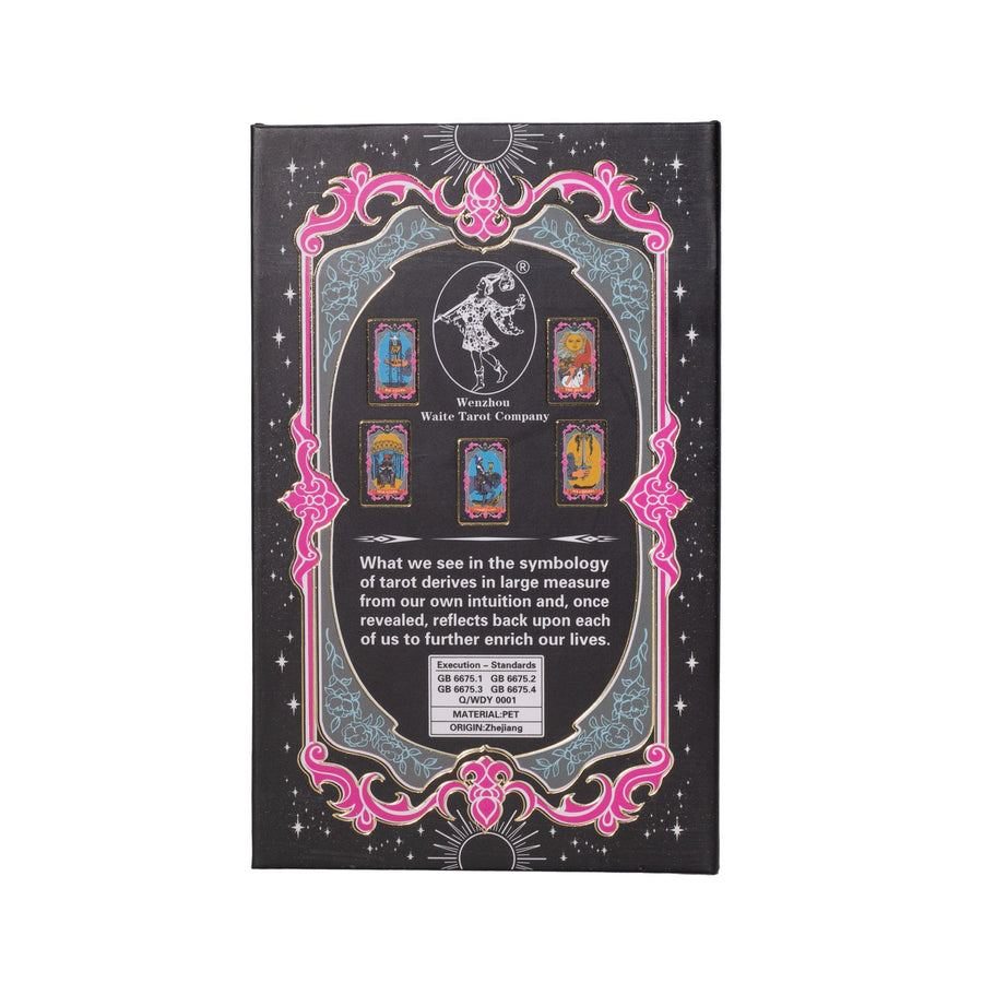 Jeu de cartes de tarot à feuille d’or