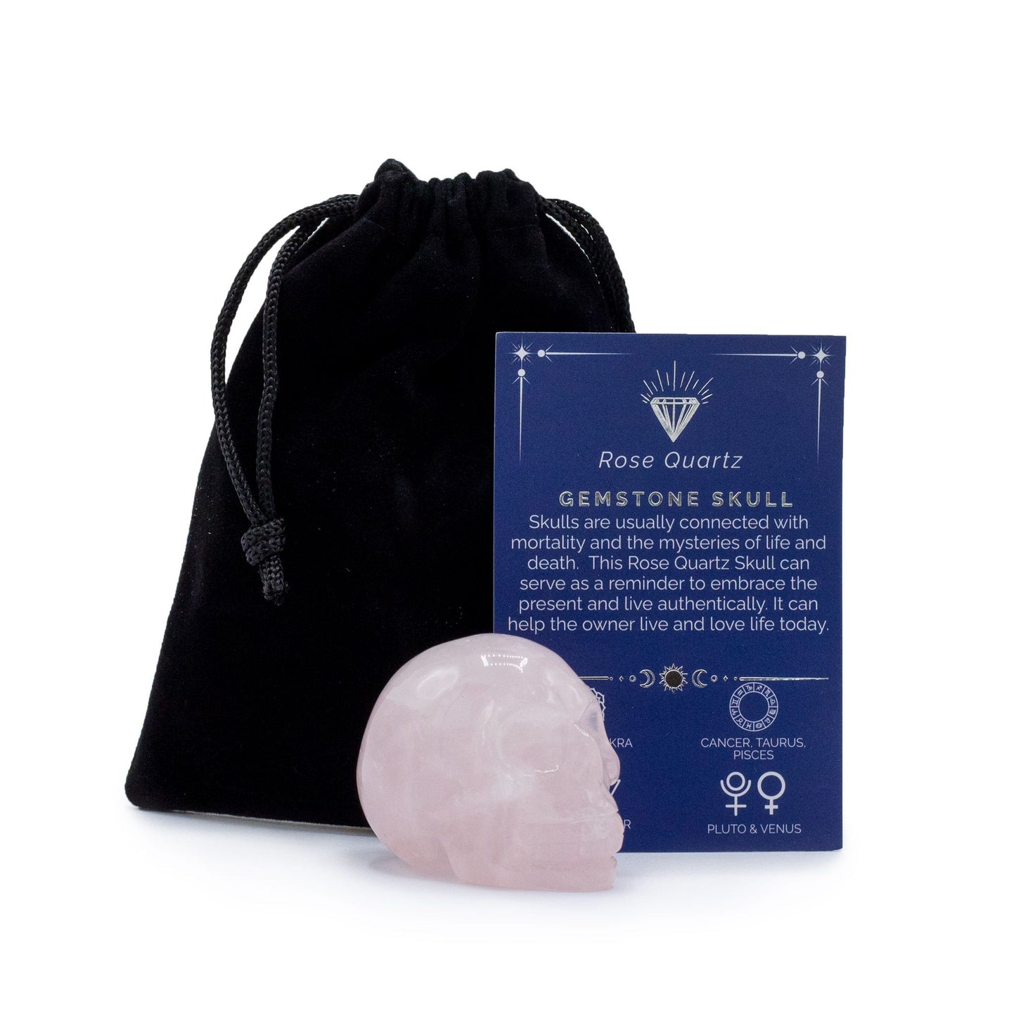 Grand crâne — Quartz rose