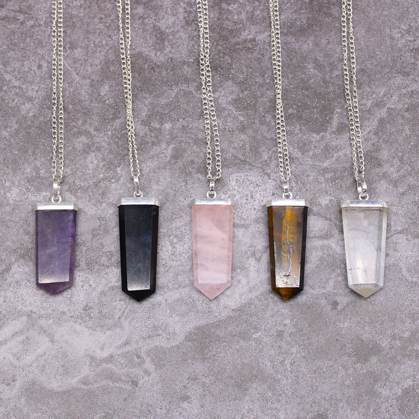 Pendentif plat — Améthyste