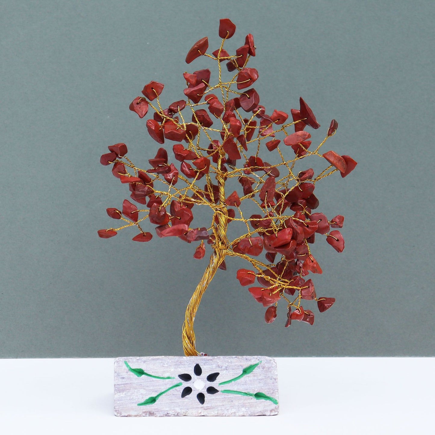 Arbre de gemmes — Jaspe rouge
