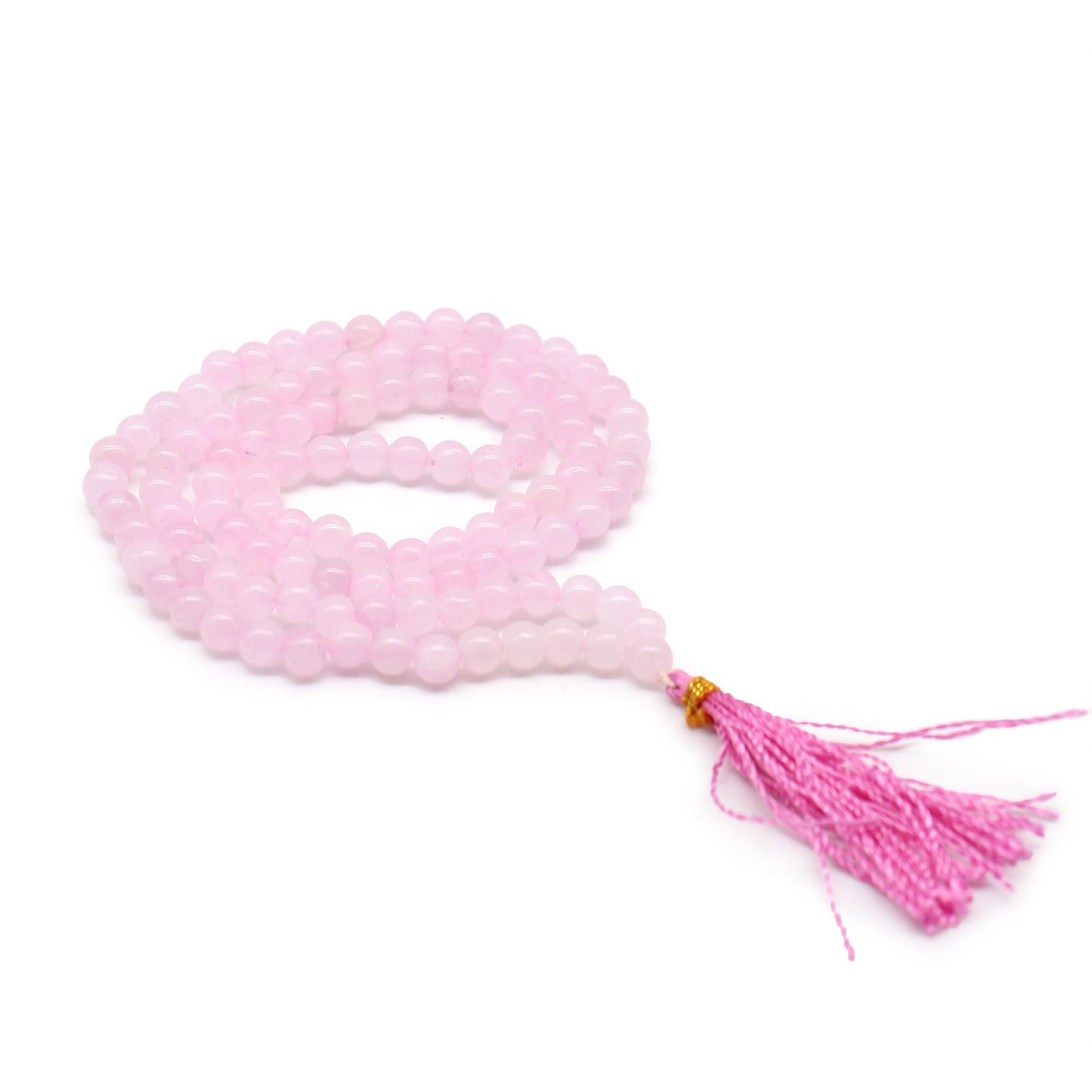 Mala 108 perles — Quartz rose