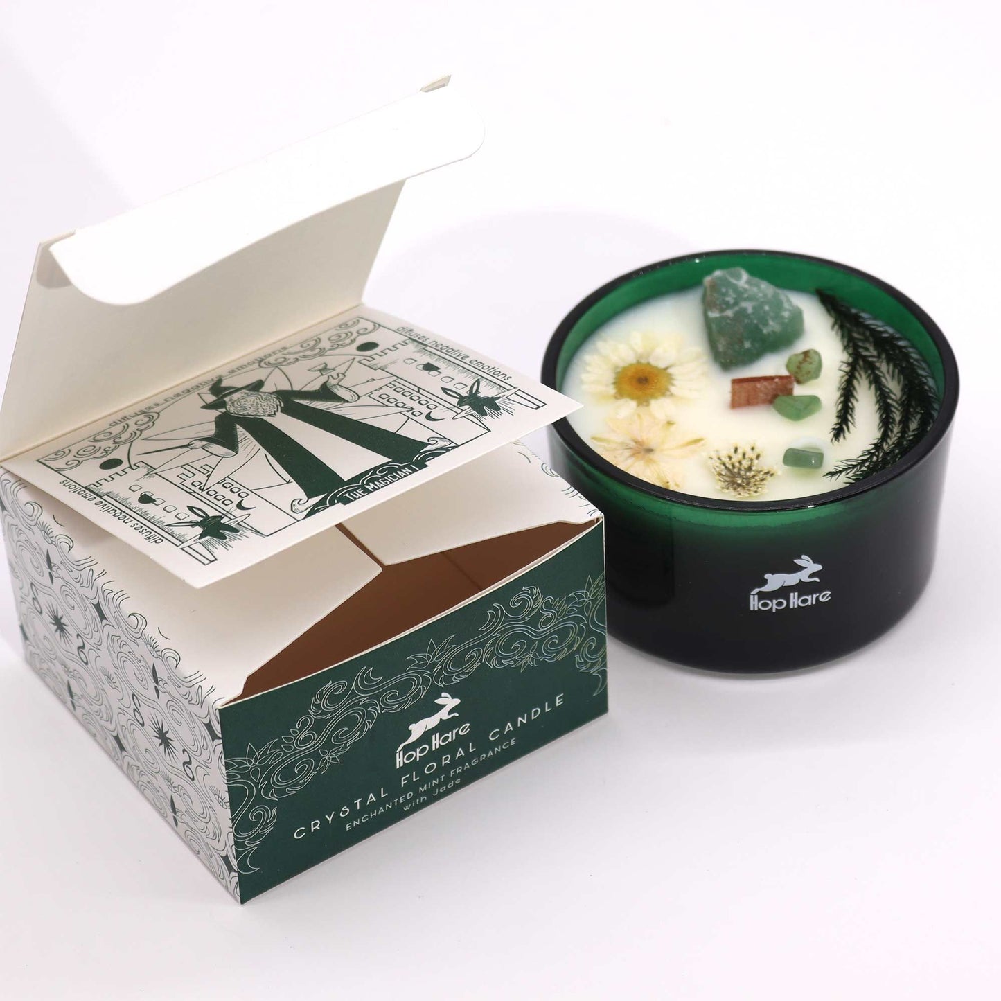Bougie fleur magique de cristal — Le Mage