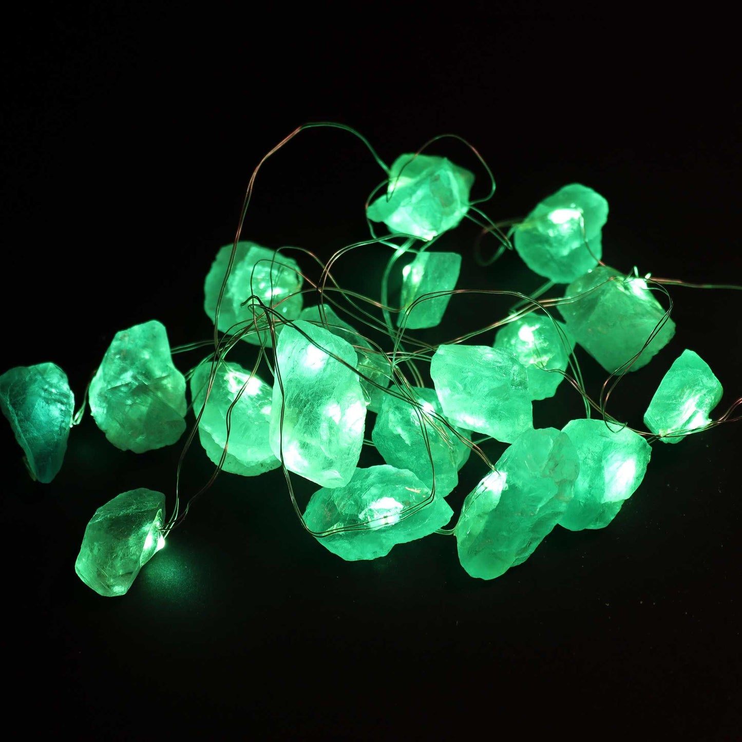 Guirlande lumineuse de gemmes — Jade cristal