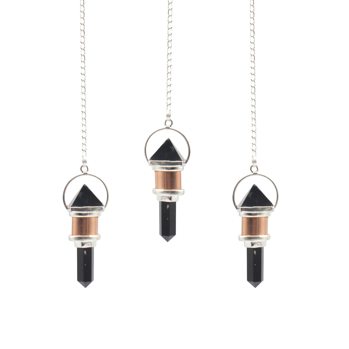 Pendule Veilleur nocturne — Cuivre · Obsidienne
