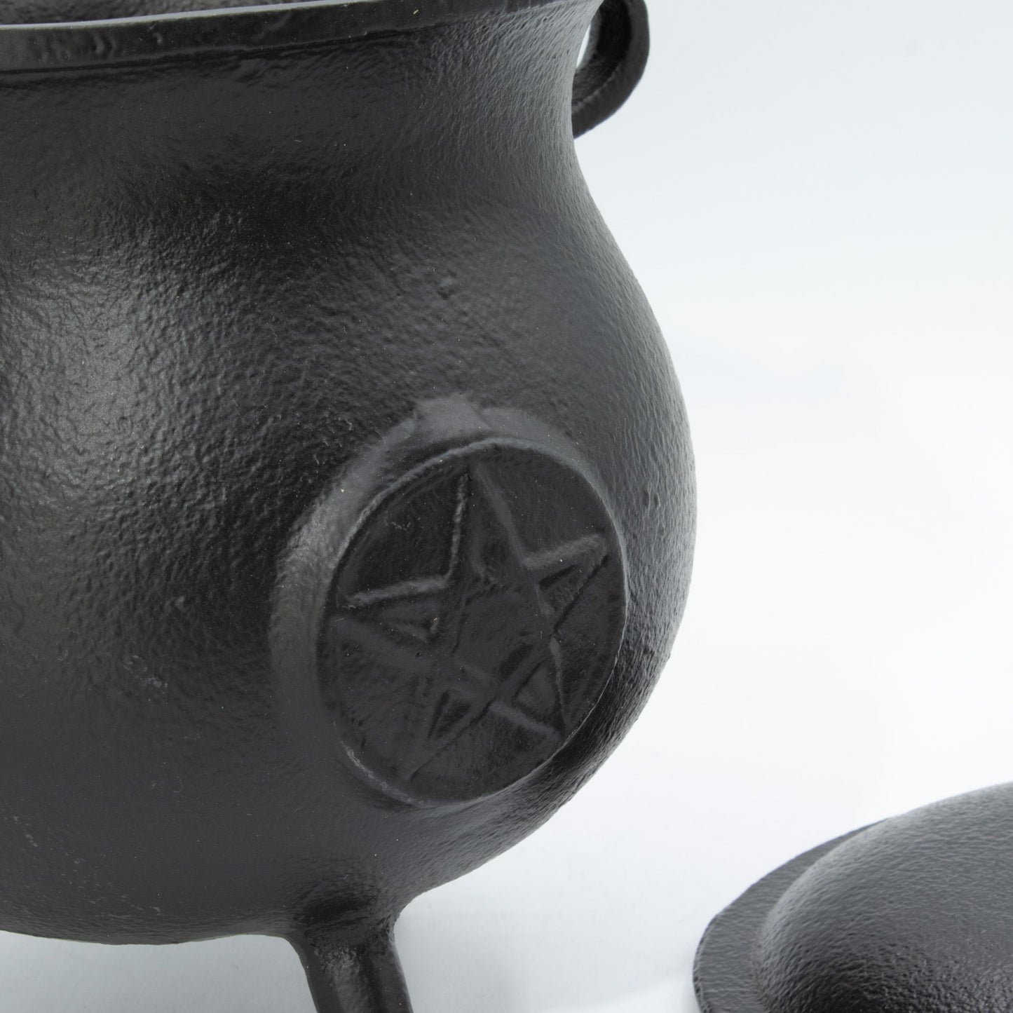 Bol chantant — Chaudron de fonte très grand à pentacle · 4 kg