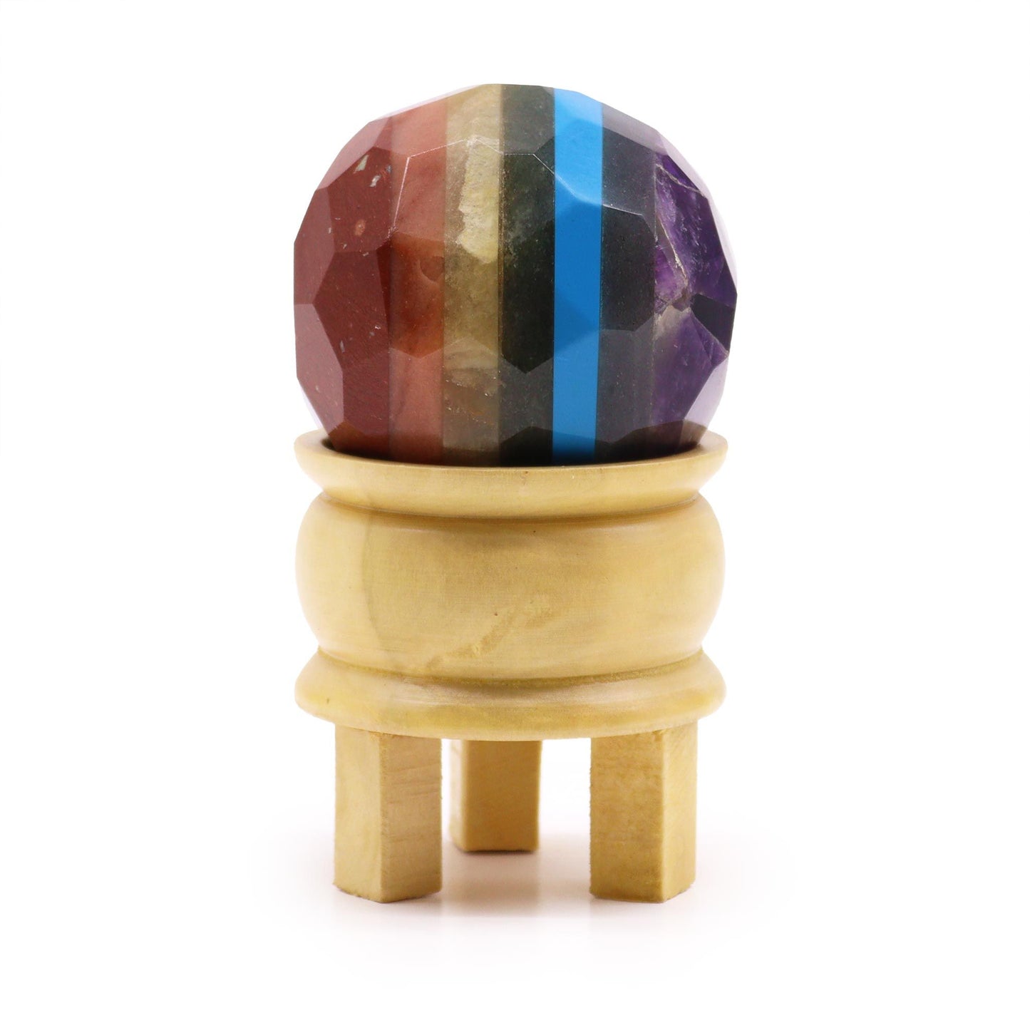 Sphère de soin sur socle — Sept chakras