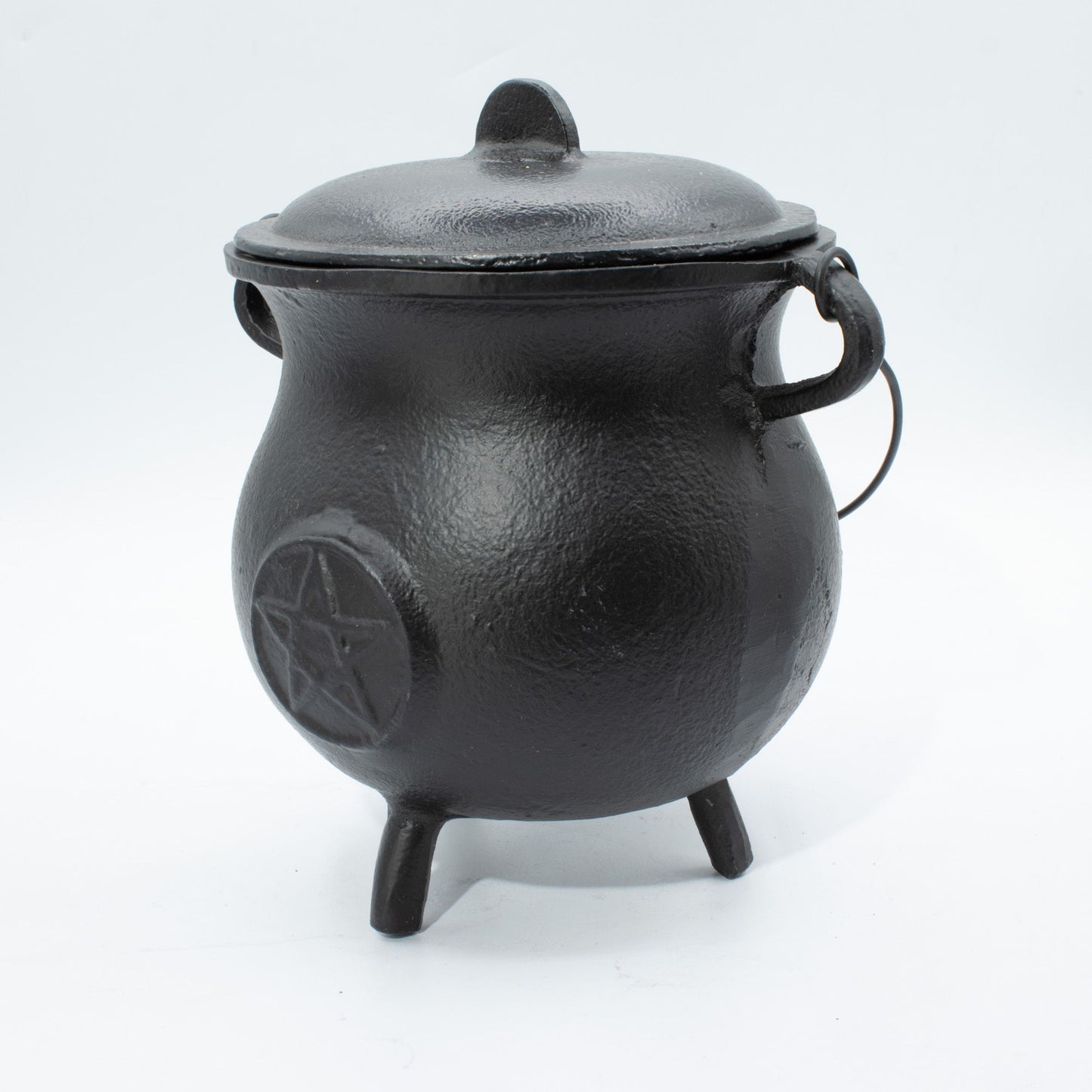 Bol chantant — Chaudron de fonte très grand à pentacle · 4 kg