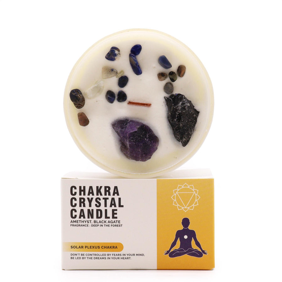 Bougies de cristal de chakra — Chakra du plexus solaire
