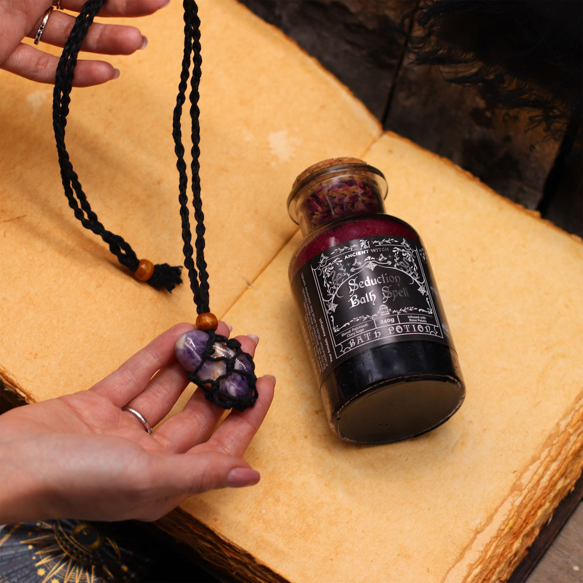 Potion de bain de sorcière, amulette d’améthyste — vue 9