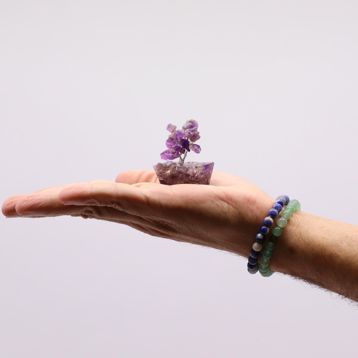 Mini arbres sur socle d’orgonite — Assortiment