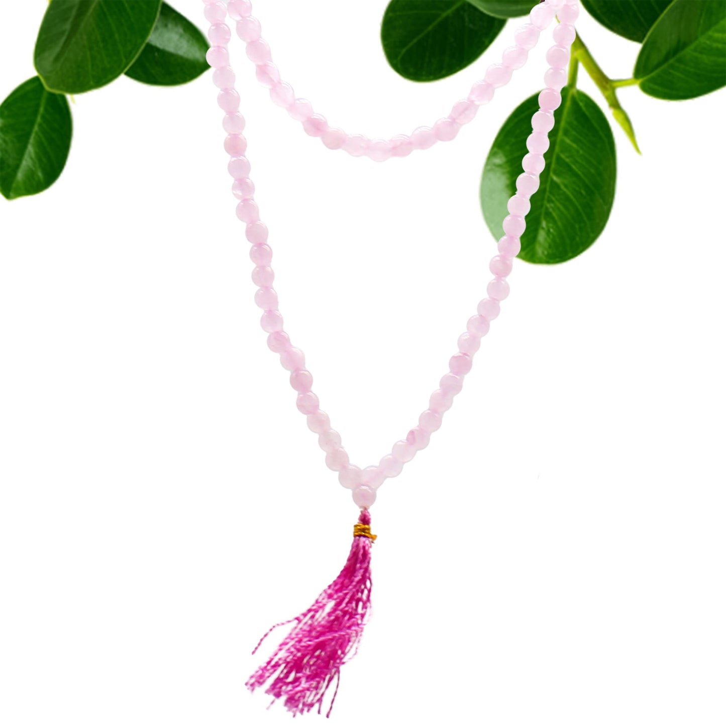 Mala 108 perles — Quartz rose