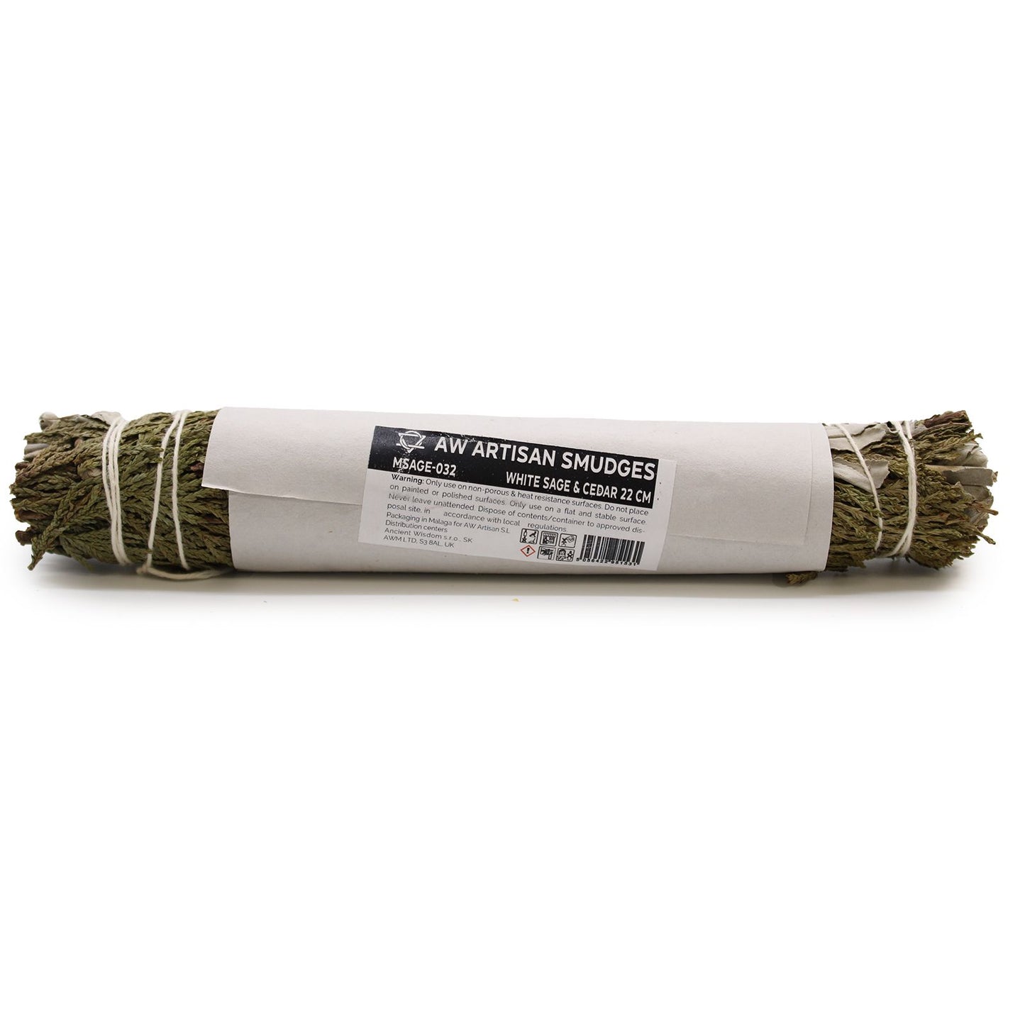 Fagot d’herbes — Sauge blanche & cèdre · 22 cm