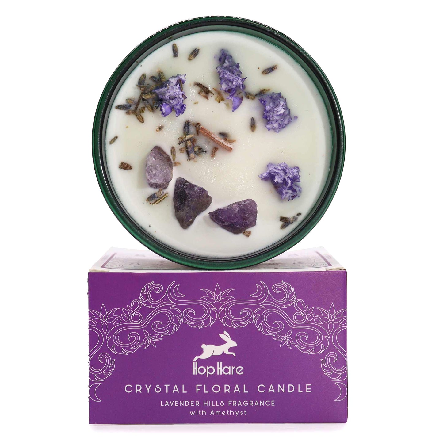 Bougie fleur magique de cristal — La Lune