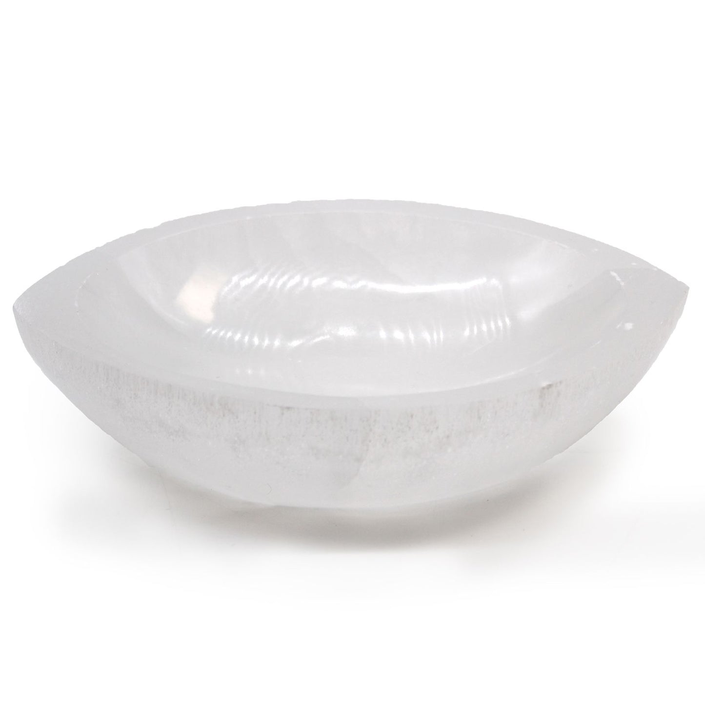 Coupe en forme d’œil en sélénite · 15cm