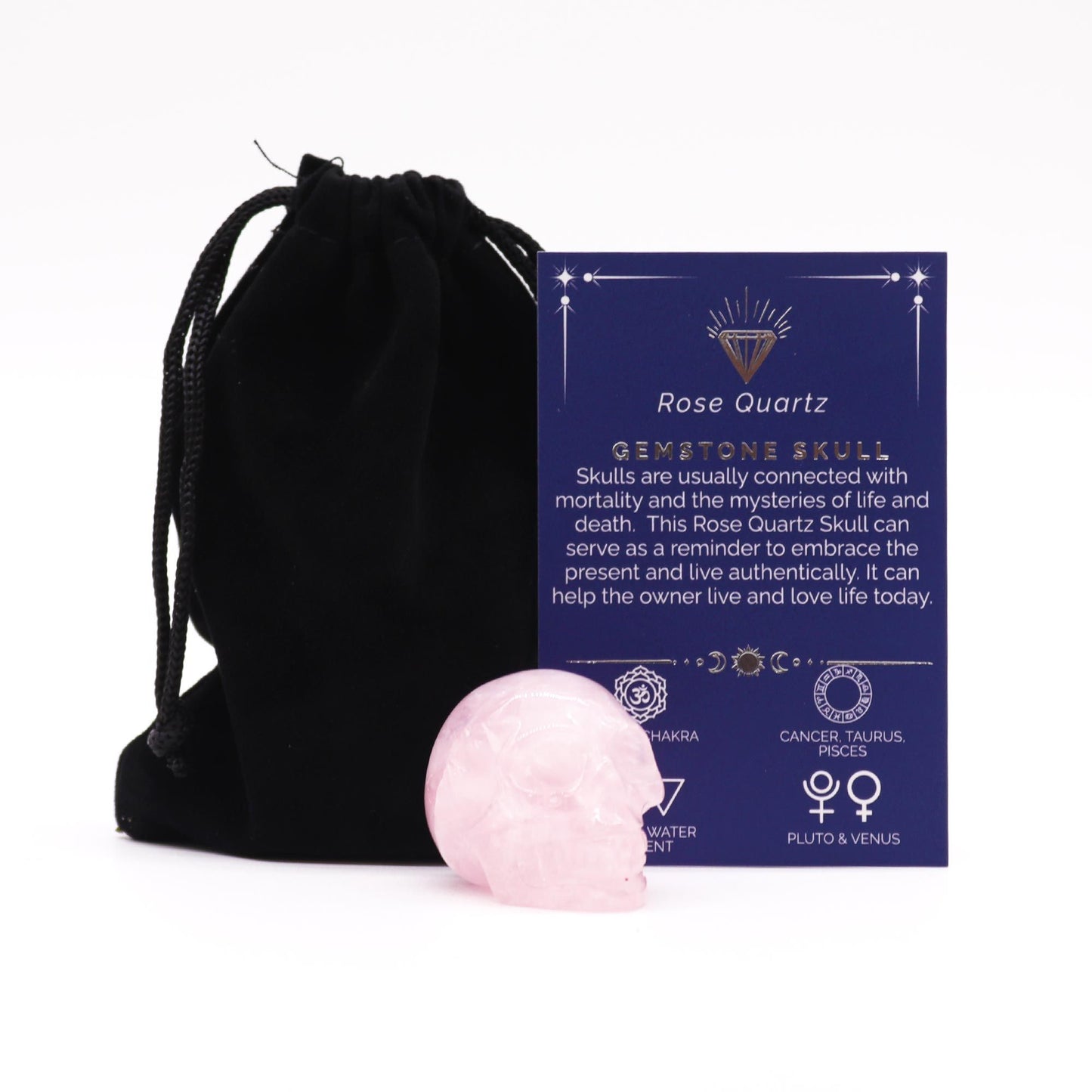 Petit crâne — Quartz rose