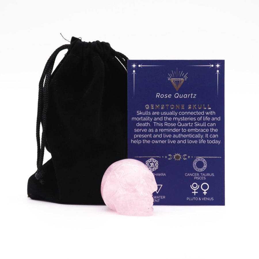 Petit crâne — Quartz rose