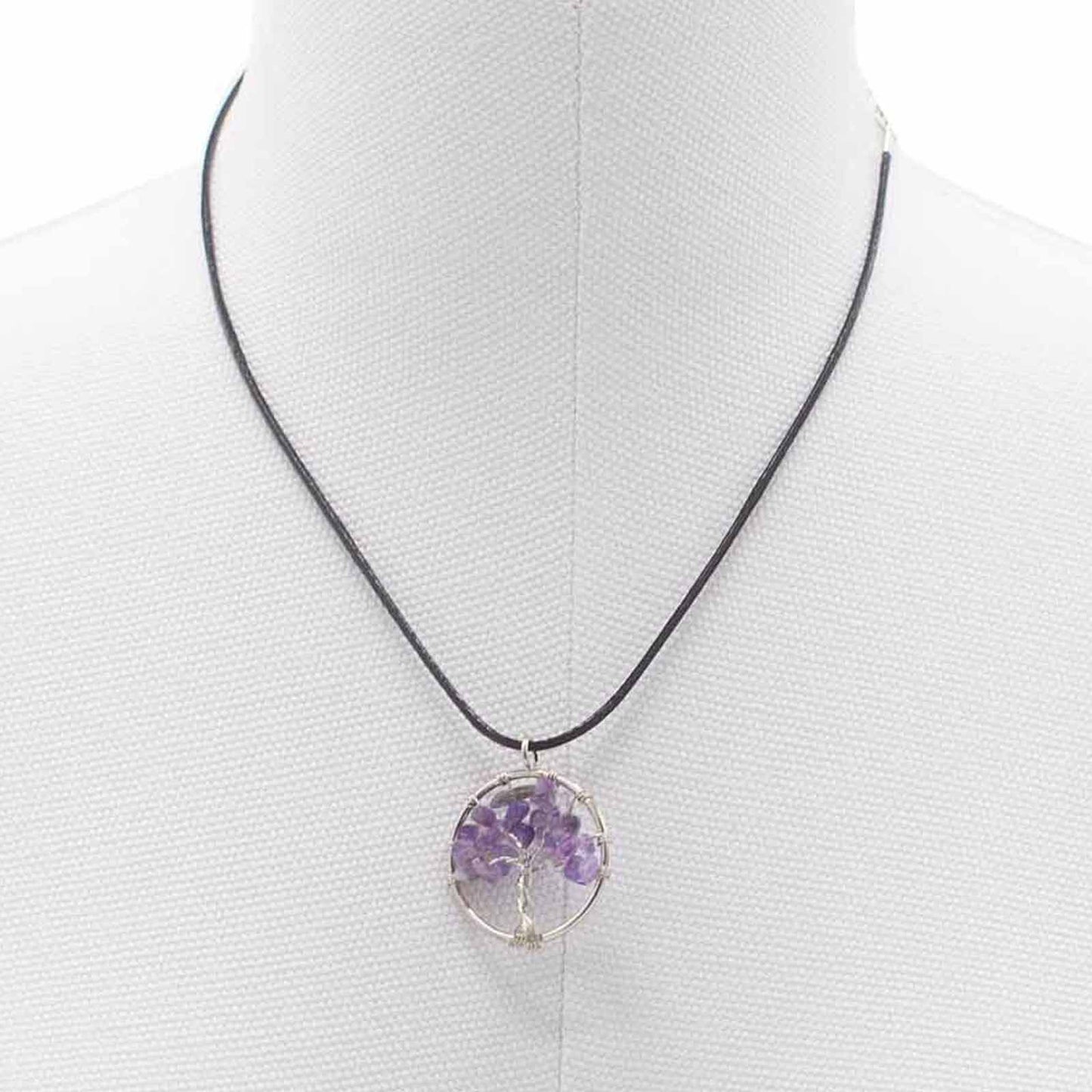 Pendentif arbre de vie — Améthyste