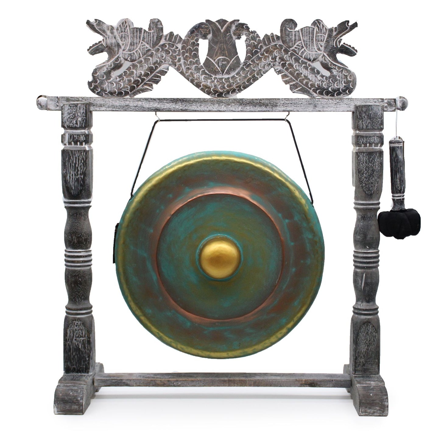 Gong de méditation format moyen sur socle — Vert · 50cm