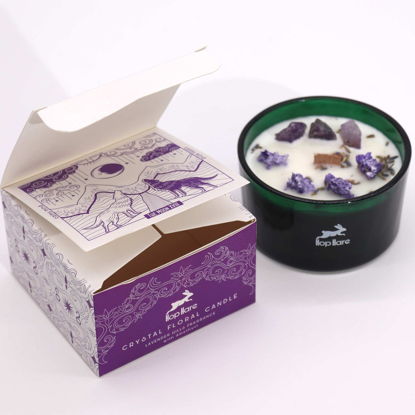 Bougie fleur magique de cristal — La Lune