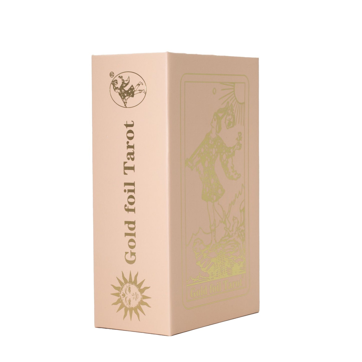 Jeu de tarot en coffret rose à feuille rubis