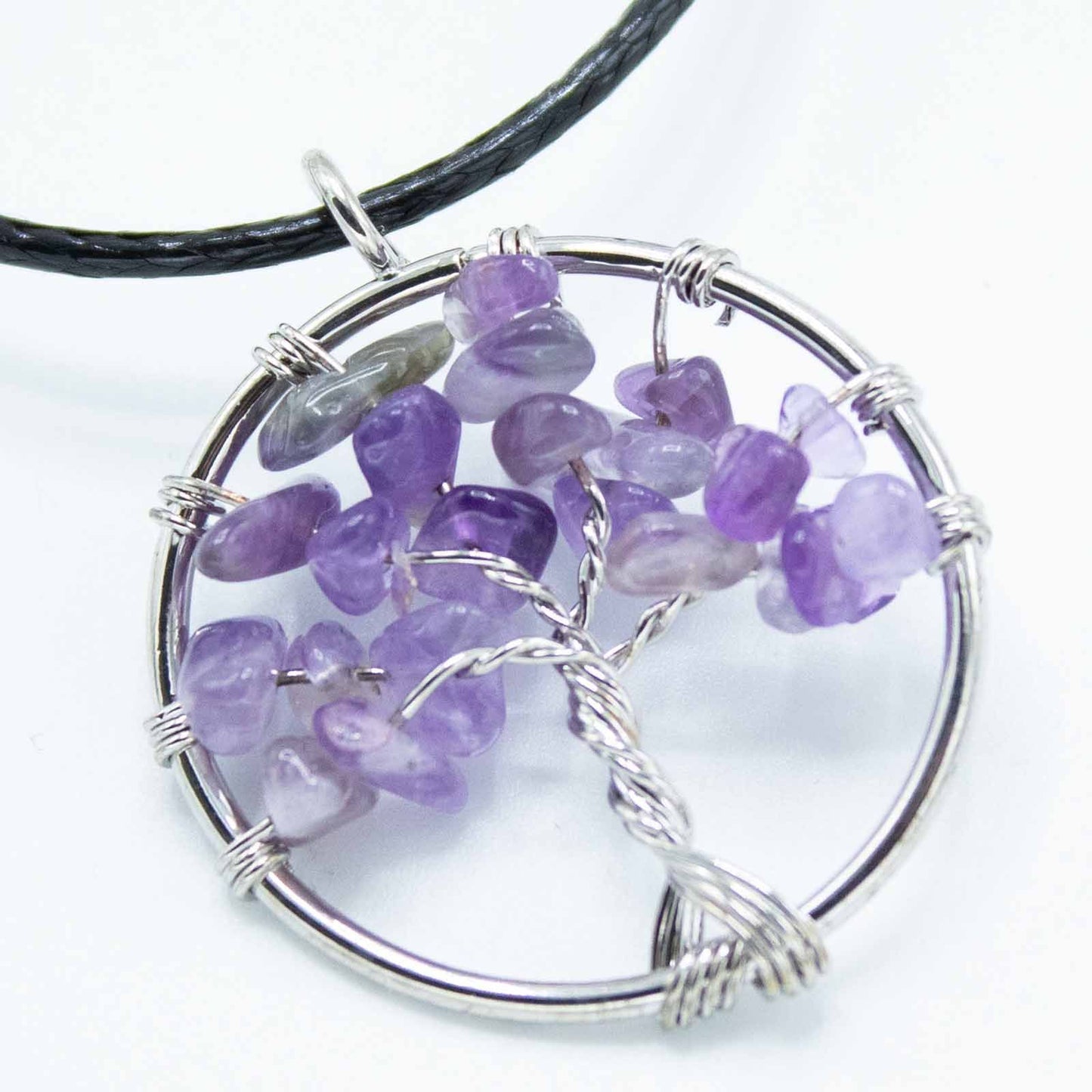 Pendentif arbre de vie — Améthyste