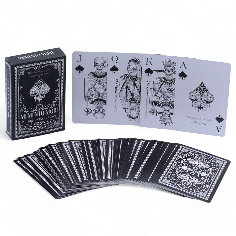 Memento Mori — Cartes de jeu & oracle gothiques