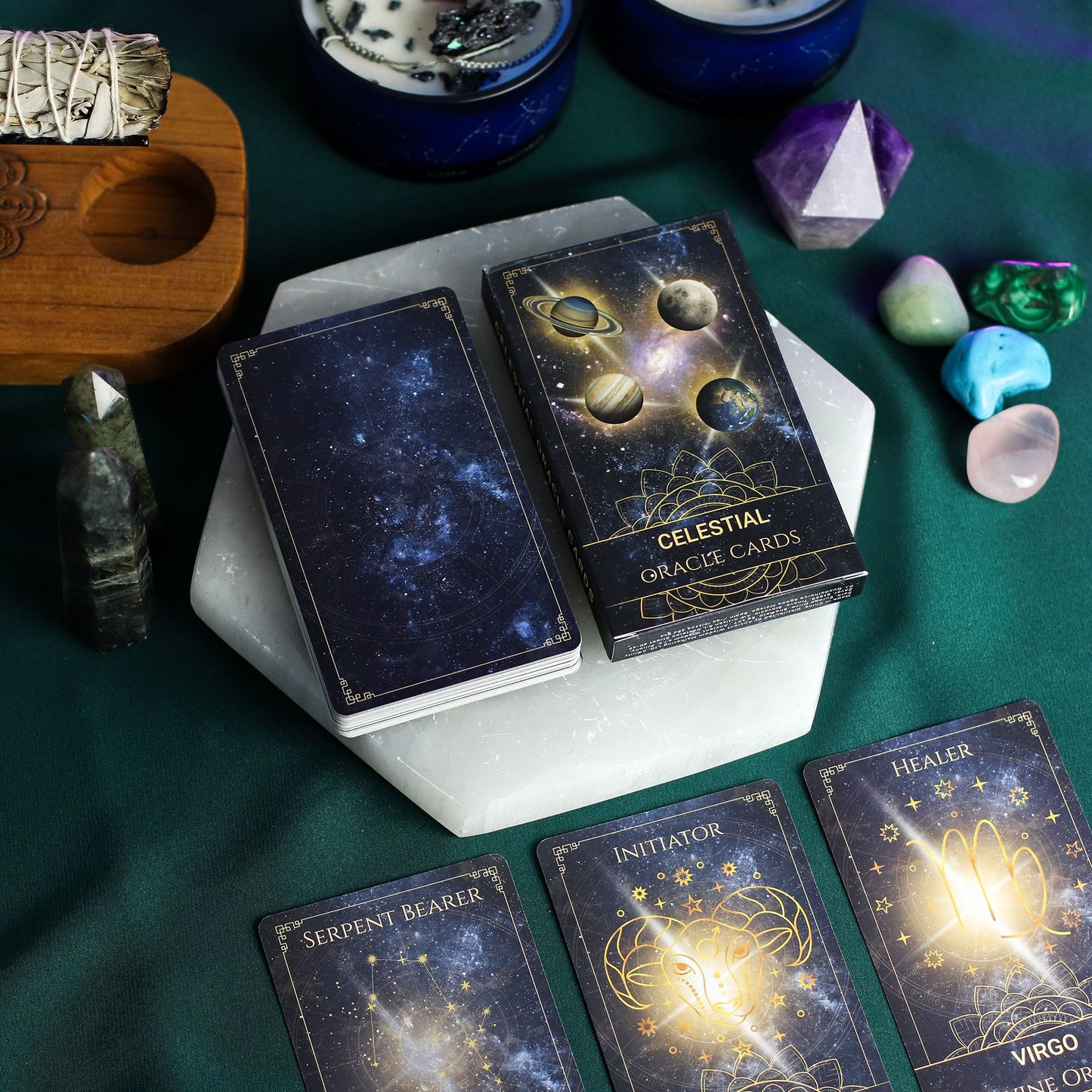 Cartes oracle de l’Atlas d’énergie céleste — Jeu spirituel