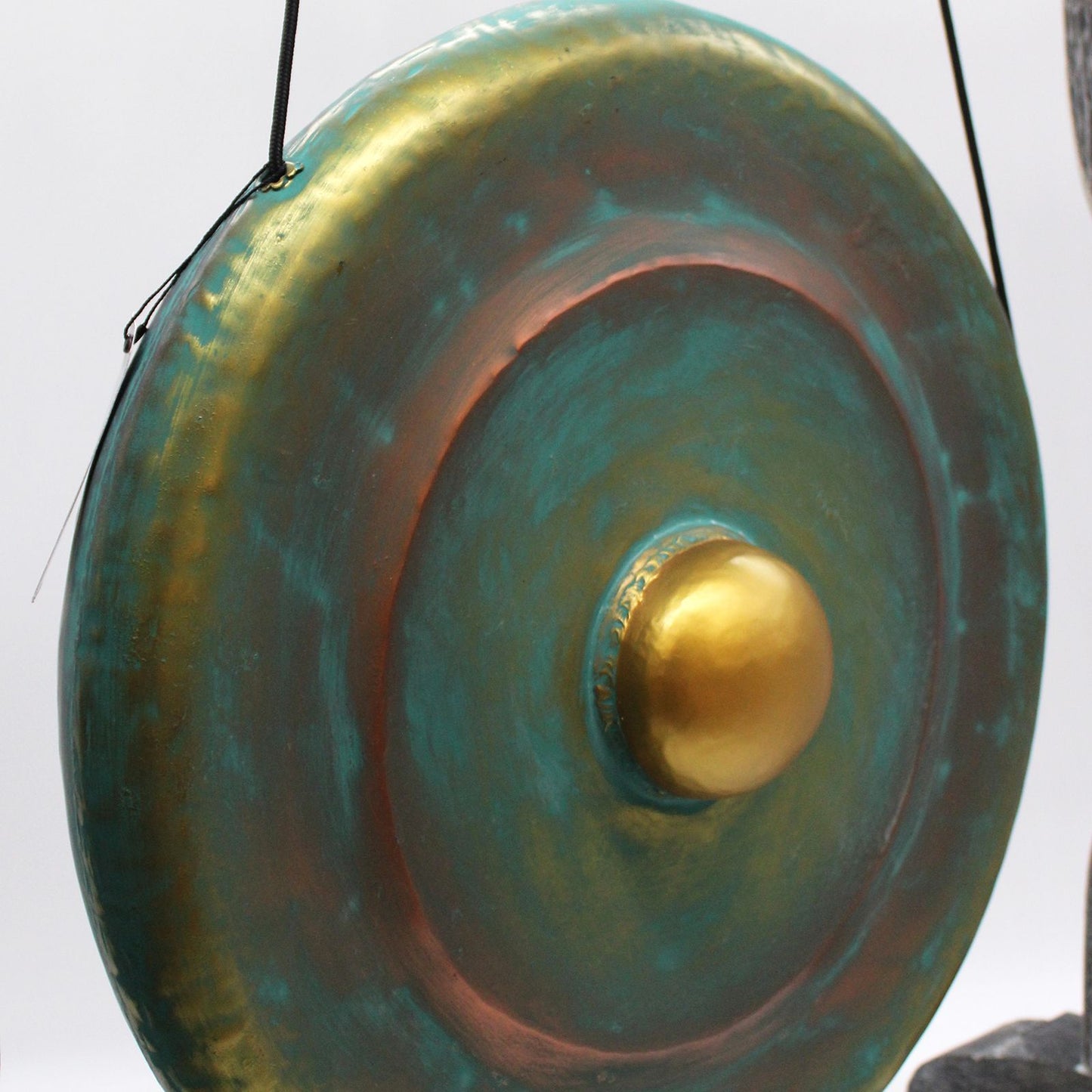 Gong de méditation format moyen sur socle — Vert · 50cm