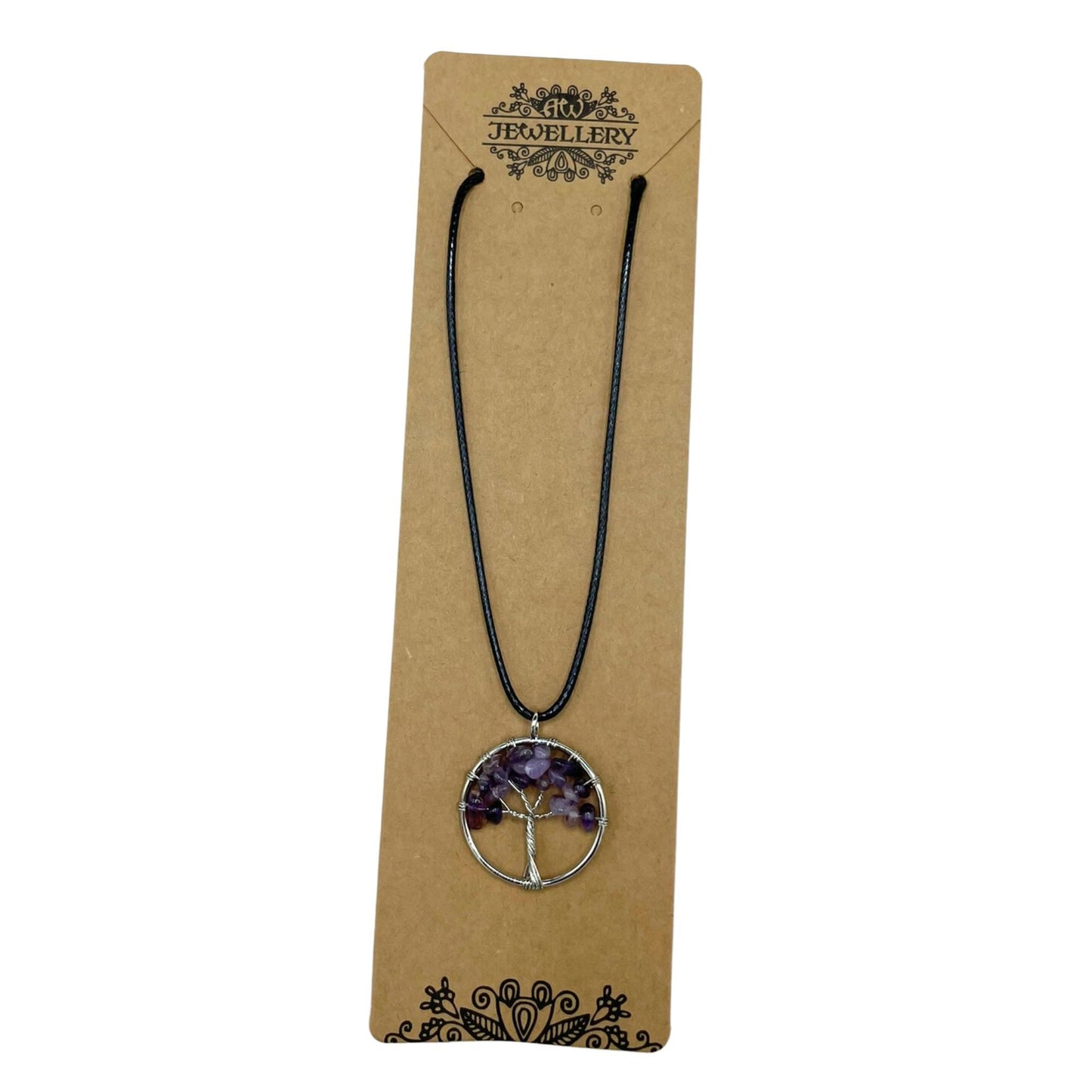 Pendentif arbre de vie — Améthyste