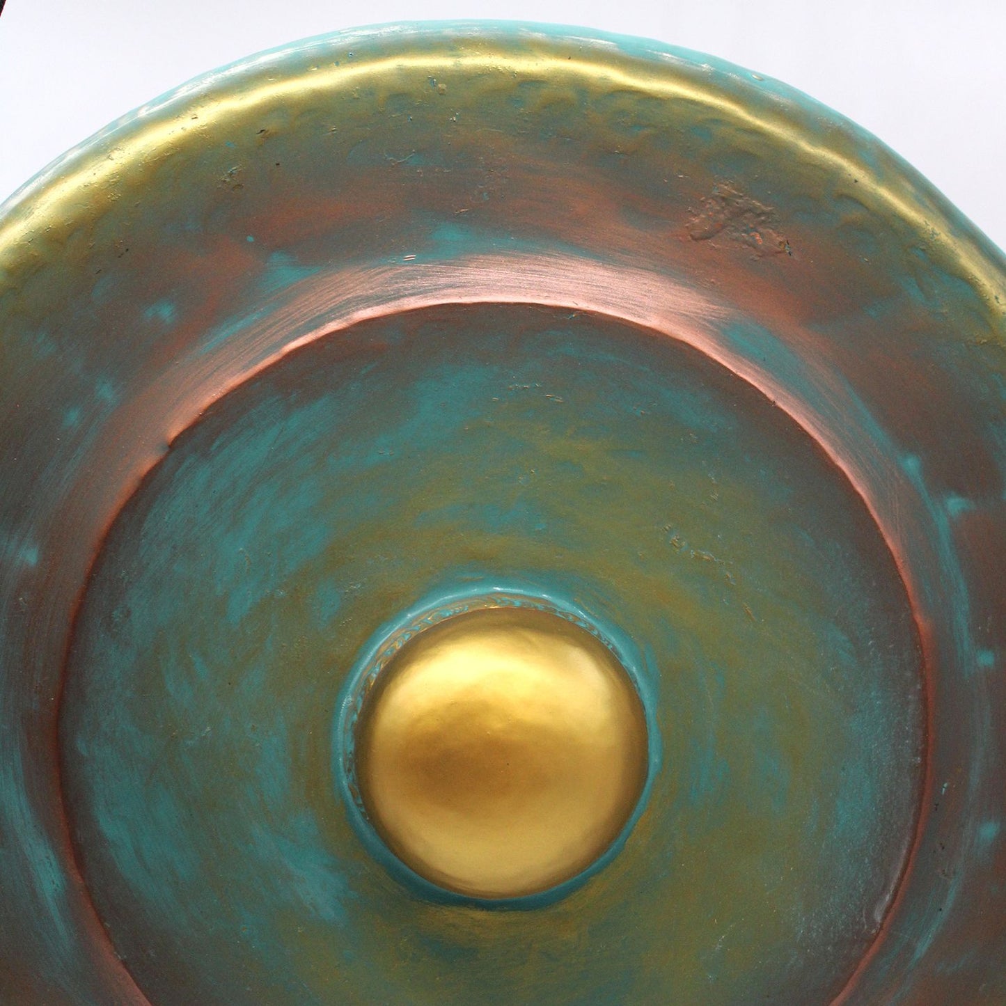 Gong de méditation format moyen sur socle — Vert · 50cm