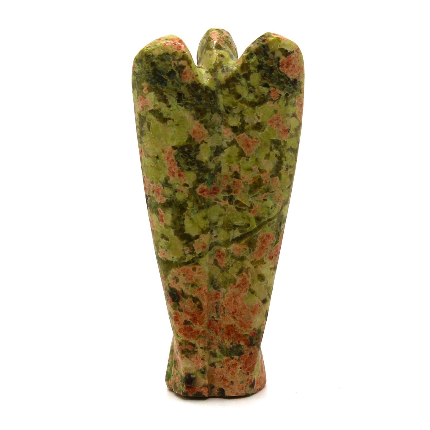 Ange sculpté main — Unakite