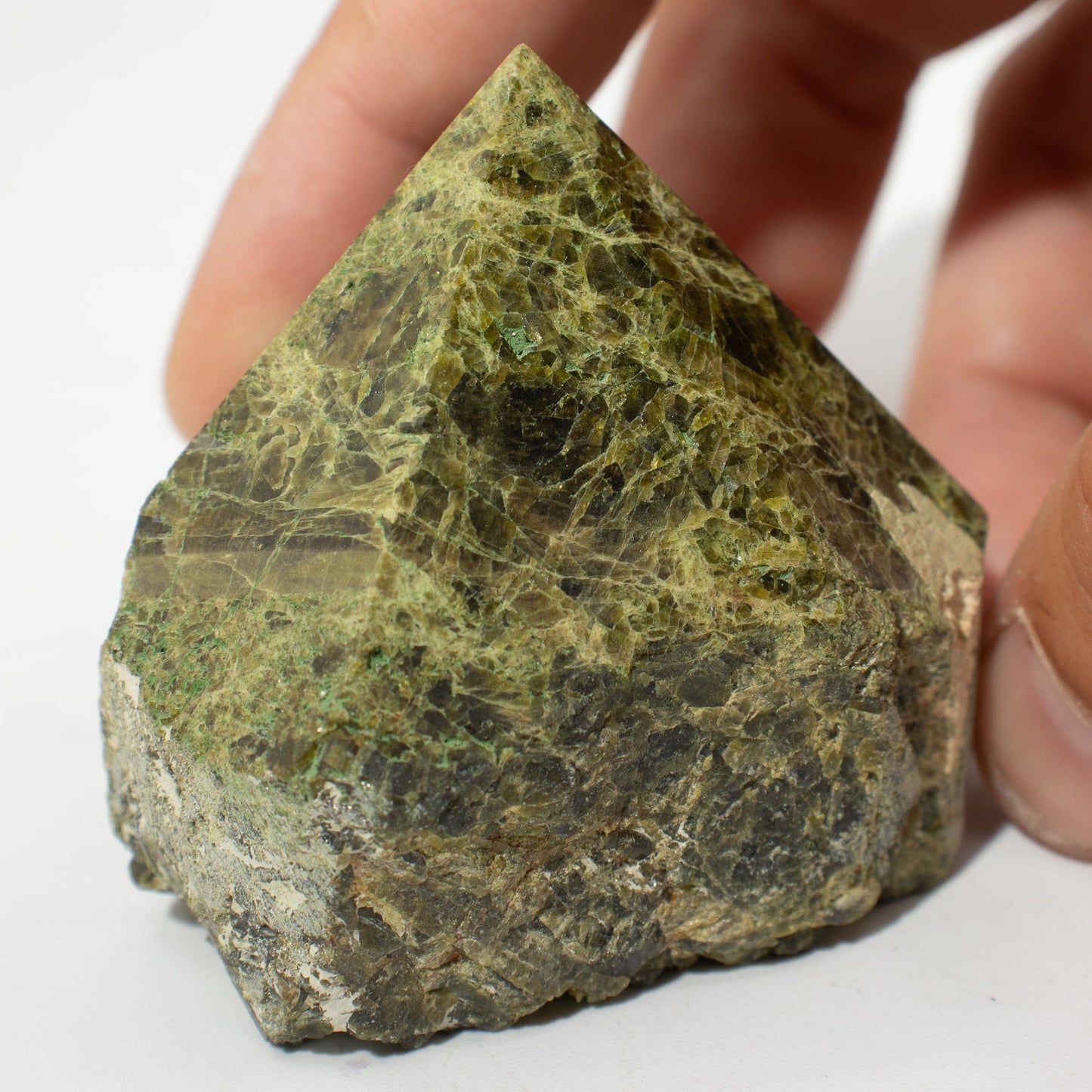 Pointe polie de haute qualité — Épidote grade A