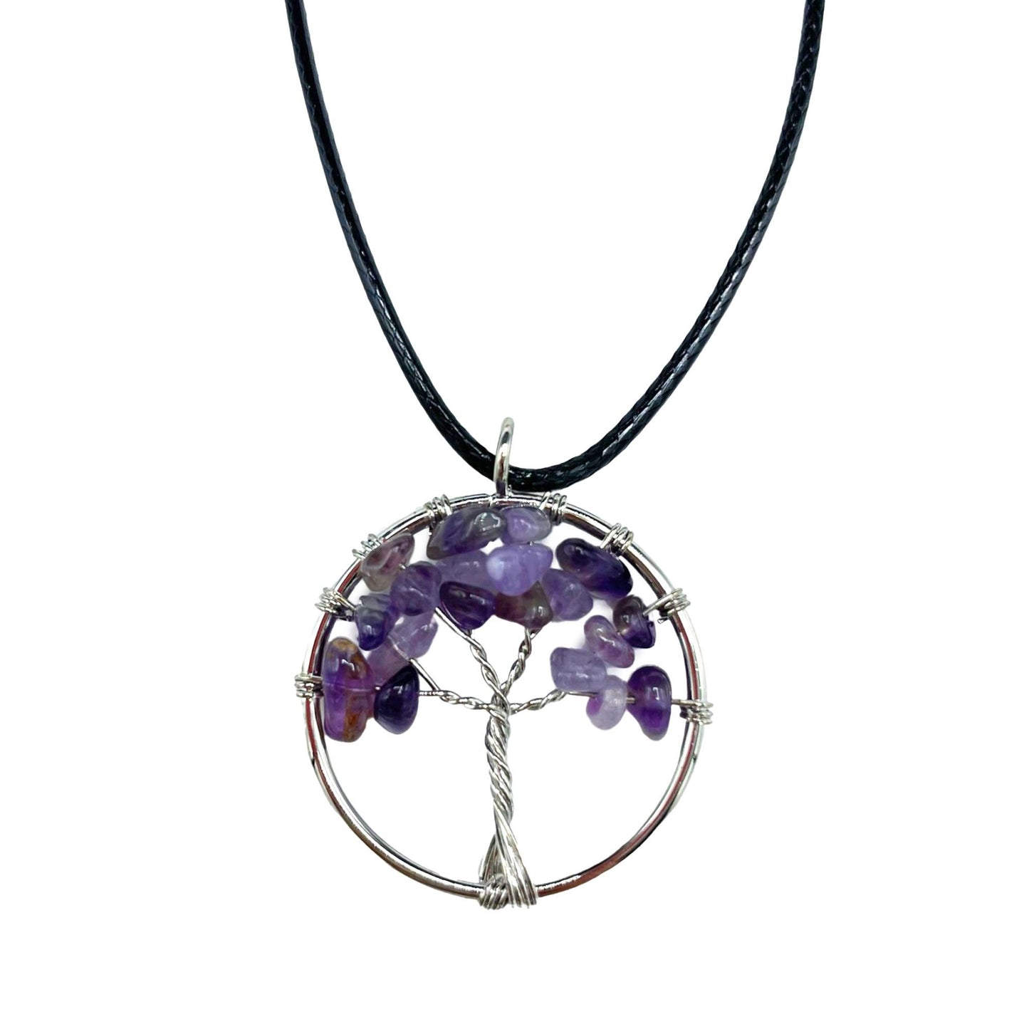 Pendentif arbre de vie — Améthyste