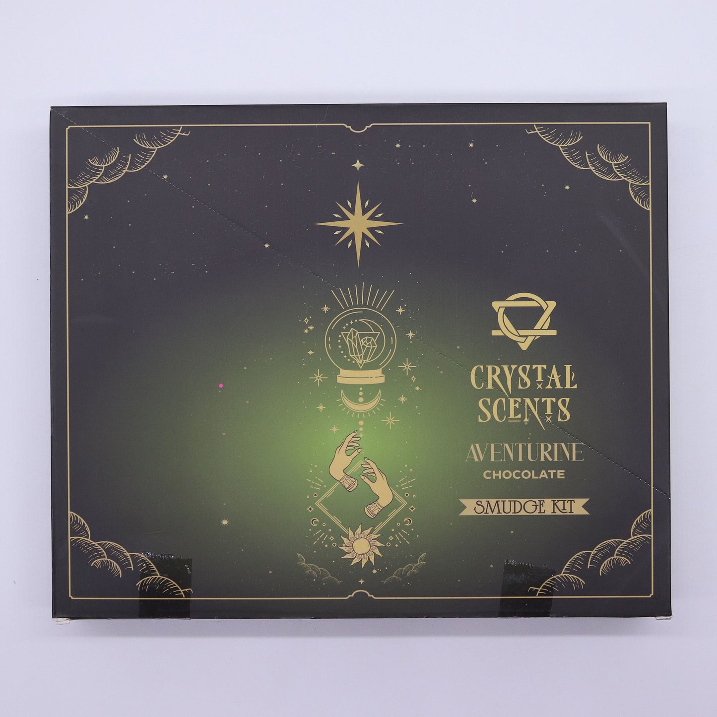 Fagot de fumigation à cristal d’aventurine — Chocolat