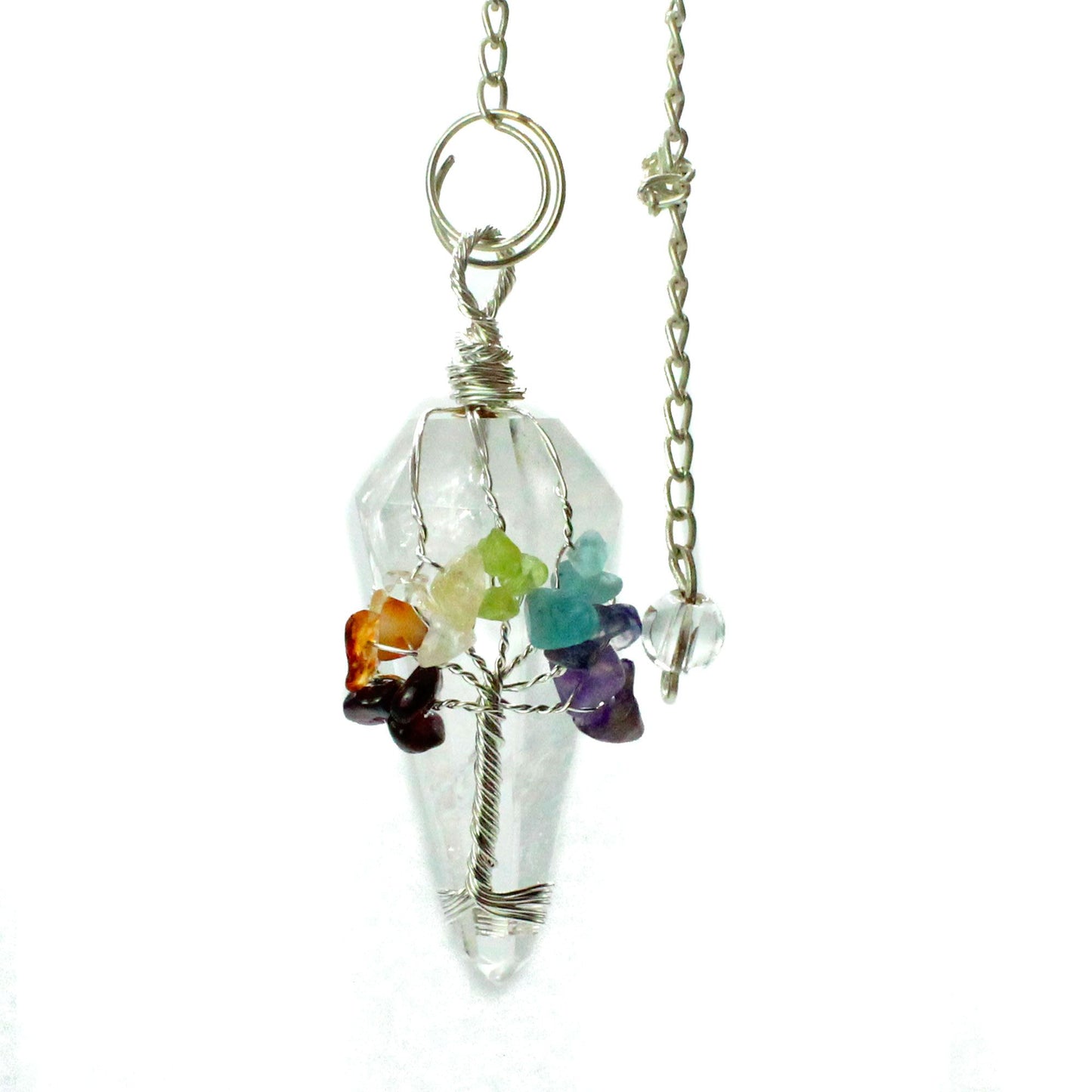 Pendule magique — Sept chakras · Cristal de roche