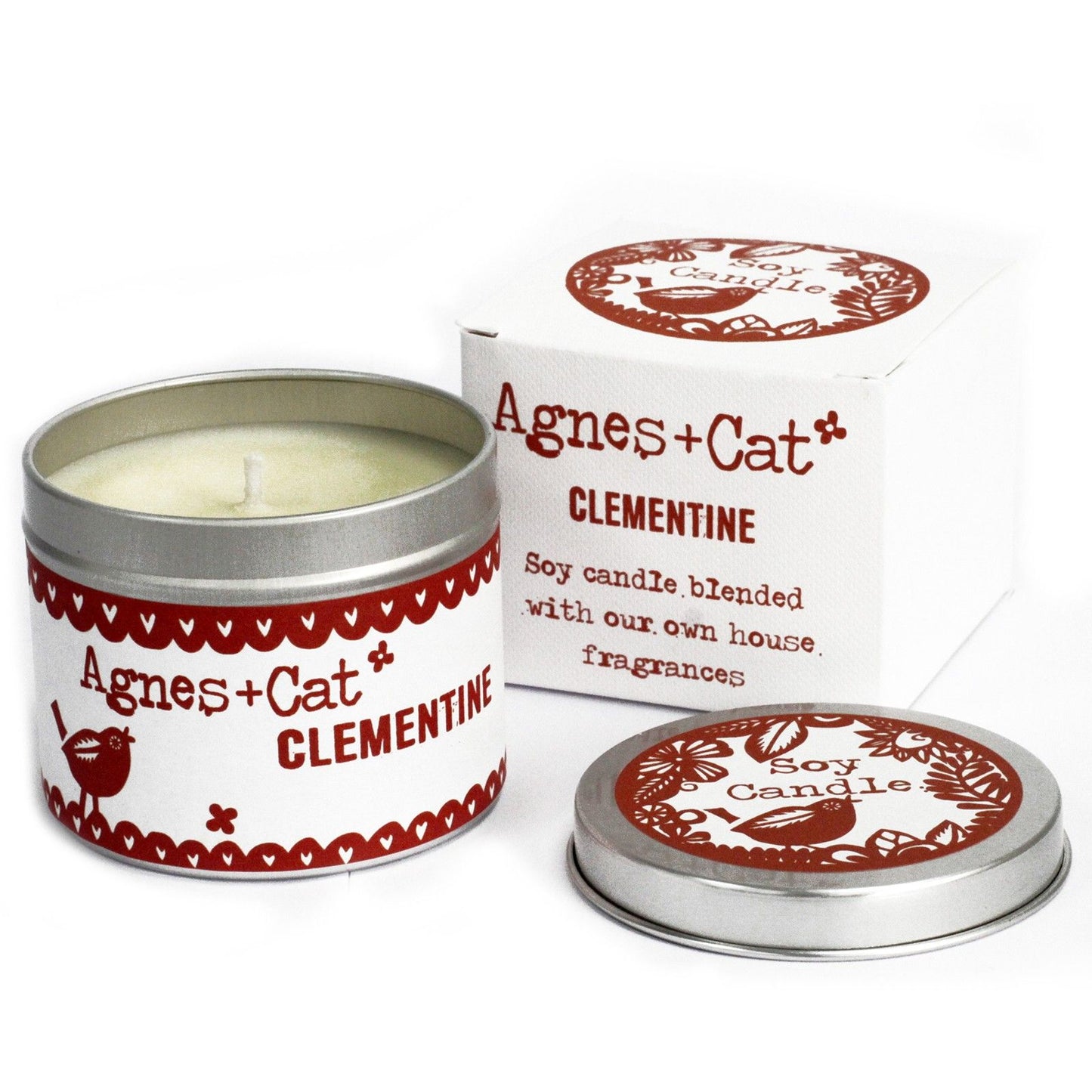 Bougies en pot métal — Clémentine